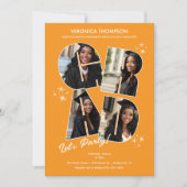 GRADフォトコラージュ卒業パーティー 招待状 (正面)