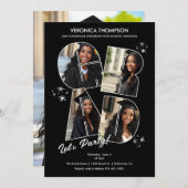 GRADフォトコラージュ卒業パーティー 招待状 (正面/裏面)