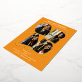 GRADフォトコラージュ卒業パーティー 箔招待状 (回転した状態)