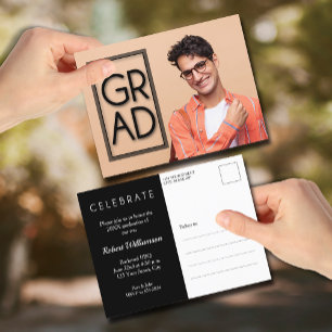 GRADフォトパーティの招待状 ポストカード