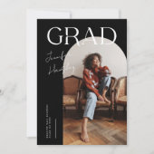 GRADブラックアーチ卒業発表 サンキューカード (正面)