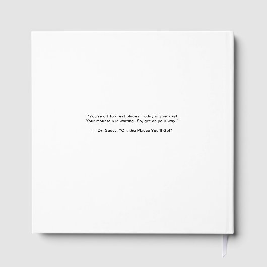 GRADブラックモダンアーチフォト卒業パーティー ゲストブック (裏面)