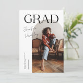 GRADホワイトアーチ卒業発表 サンキューカード (スタンド正面)