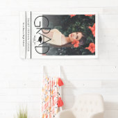 GRADモダン Cap白黒写真卒業 横断幕 (インサイチュ)