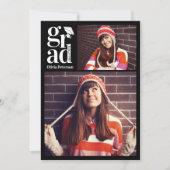 GRAD写真数々のコラージュ卒業 案内状 (正面)