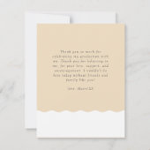 GRAD文字のフォイルと波状のエッジ サンキューカード (裏面)