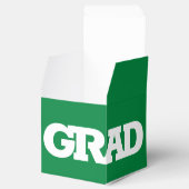 GRAD白緑の卒業式パーティー フェイバーボックス (オープン)