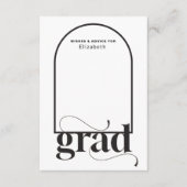 GRAD黒モダンアーチ大学院エンクロージャカード エンクロージャーカード (正面)