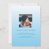 GRAD はっきりした 2023オーバーレイライトブルー卒業 案内状 (裏面)