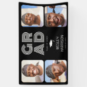 GRAD モダン4xフォトコラージュ卒業生 横断幕 (縦)