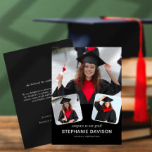 Grad モダン 2023ブラックへのフォトおめでとう3枚