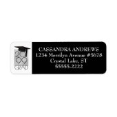 GRAD モダン Cap & Year Black and White Gradation ラベル (正面)