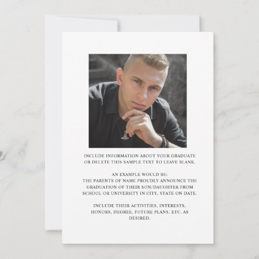 Grad モダン Year Black金ゴールドグラデーション6枚 案内状 (裏面)