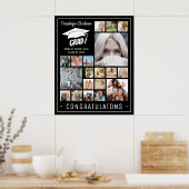 GRAD 13 xモダンフォトコラージュ卒業パーティー ポスター (キッチン)