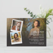 Grad 2023パーティーフォトコラージスクリプト卒業 招待状 (スタンド正面)