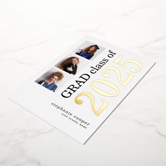 Grad 2025 3写真金実在箔発表 箔招待状 (回転した状態)