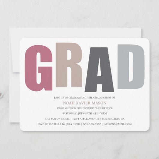 GRAD 2 招待状 (正面)