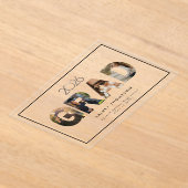 GRAD Acrylic Typography 4 Image Graduation  アクリル招待状 (レイダウン)