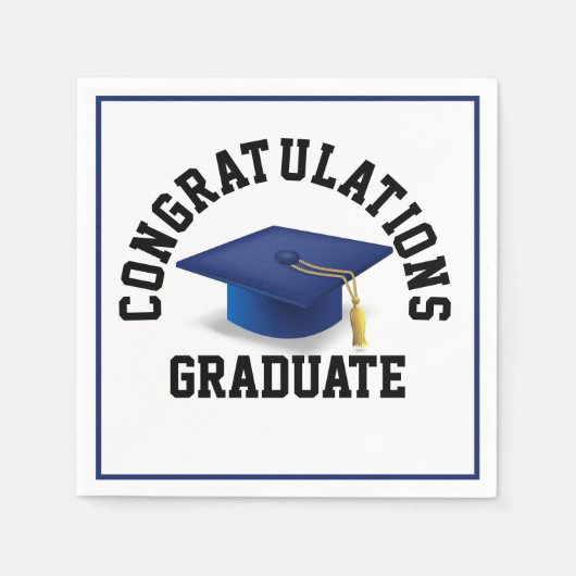 Grad Bash Essentials:祝スタイル! スタンダードカクテルナプキン (正面)