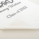 Grad bold letter graduation name class of 20XX sim シェルパブランケット (3/4)