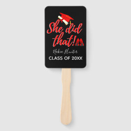 Grad & Boujee|彼女はそれを行った|赤と黒 ハンドファン