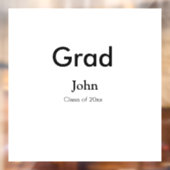 grad boy add nameおめでとう日付年文字 ウィンドウサイン (シート2)