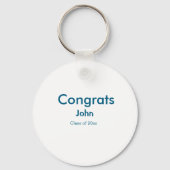 grad boy add nameおめでとう日付年文字 キーホルダー (裏面)