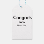 grad boy add nameおめでとう日付年文字 ギフトタグ (裏面)