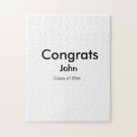 grad boy add nameおめでとう日付年文字 ジグソーパズル<br><div class="desc">デザイン</div>