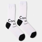 grad boy add nameおめでとう日付年文字 ソックス (右)