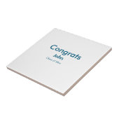 grad boy add nameおめでとう日付年文字 タイル (側面)