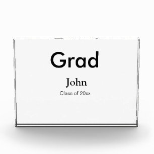 grad boy add nameおめでとう日付年文字 フォトブロック
