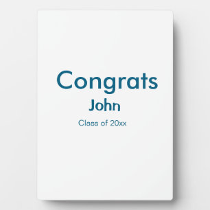 grad boy add nameおめでとう日付年文字 フォトプラーク