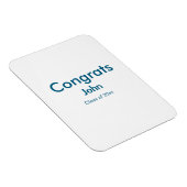 grad boy add nameおめでとう日付年文字 マグネット (右側)