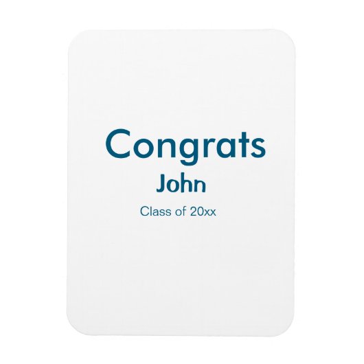 grad boy add nameおめでとう日付年文字 マグネット (縦)