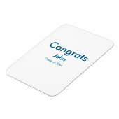 grad boy add nameおめでとう日付年文字 マグネット (左側)