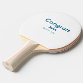 grad boy add nameおめでとう日付年文字 卓球ラケット (正面アングル)