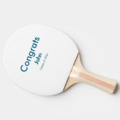 grad boy add nameおめでとう日付年文字 卓球ラケット (横)