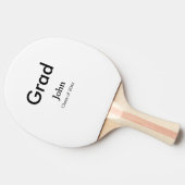 grad boy add nameおめでとう日付年文字 卓球ラケット (横)