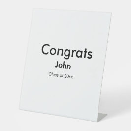 grad boy add nameおめでとう日付年文字 台座サイン