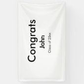 grad boy add nameおめでとう日付年文字 横断幕 (縦)