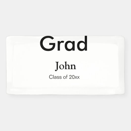 grad boy add nameおめでとう日付年文字 横断幕 (横)