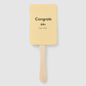 grad boy add name congrats date year text ハンドファン (裏面)