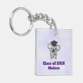 Grad CapのKoalaty大学院生Pun Koala キーホルダー (正面左)
