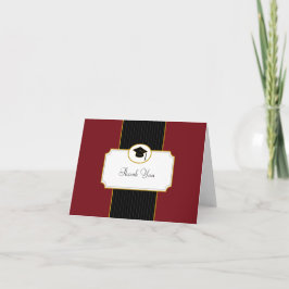 Grad Capサンキューカード:レッド サンキューカード