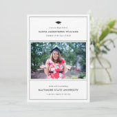 Grad Capフォトコンボの発表と招待状 案内状 (スタンド正面)