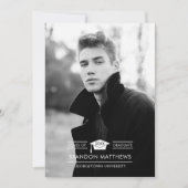 Grad Cap写真卒業のお知らせ 案内状 (正面)