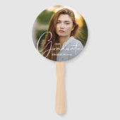 Grad Cap大学院フォトクリムゾン ハンドファン (正面)