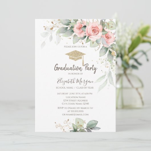 Grad Cap,赤面花卒業 招待状 (スタンド正面)