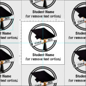 Grad Cap Diploma Class of 2026 Graduation ファブリック (タイル)